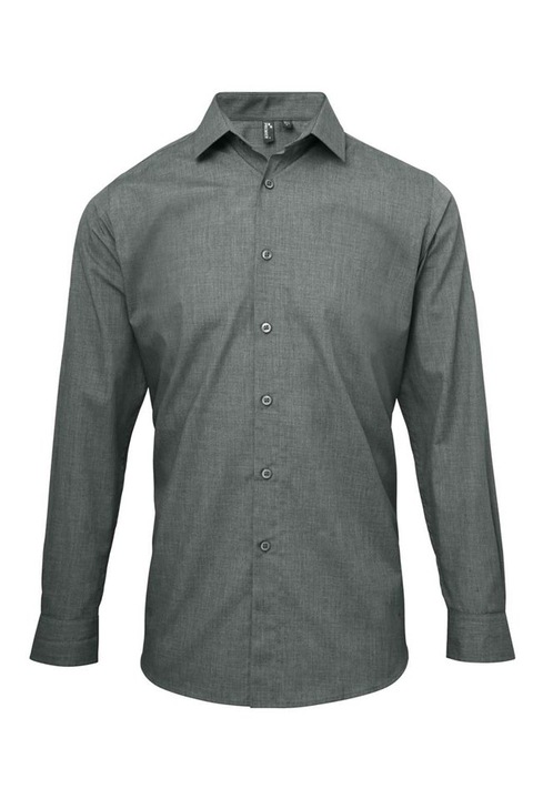 Camasa Cross Dye Roll Sleeve pentru barbati - PR217, Gri