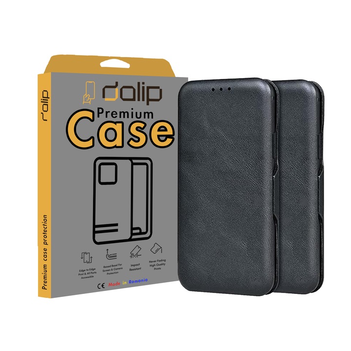 Капак за Oppo Reno6 Pro 5G (Snapdragon), Dalip Flip Safe Protect, черен