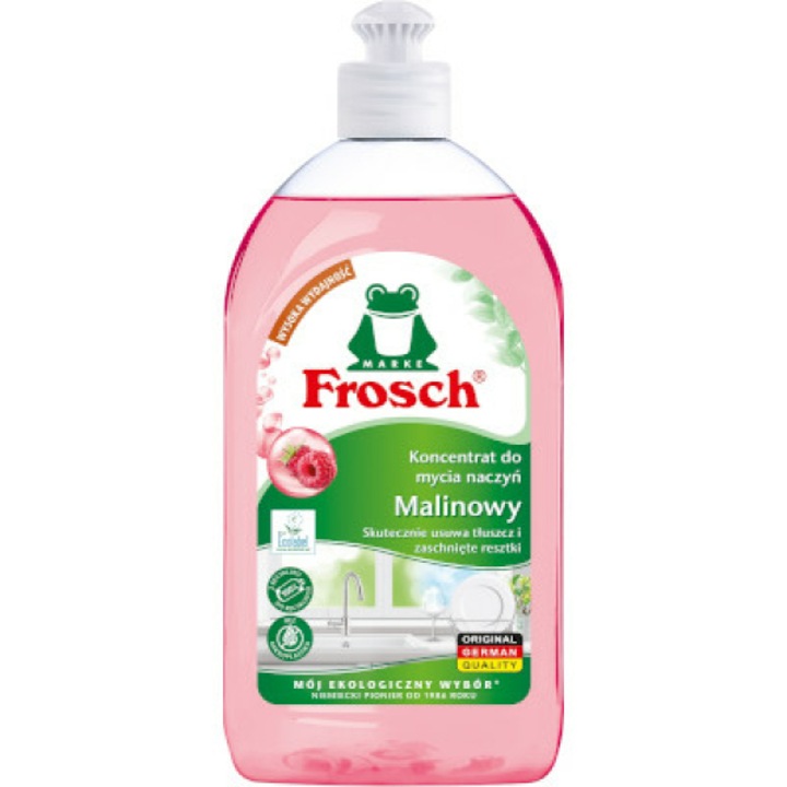 Koncentrált mosogatószer, Frosch, Málna aroma, 500 ml