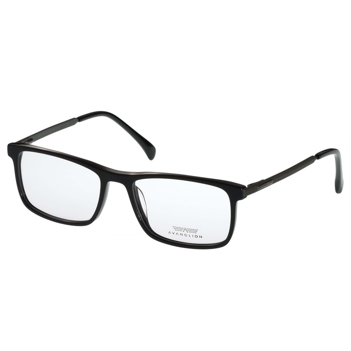 Рамки за очила Мъжки Avanglion AVO3130-55-300, Черни, Правоъгълни, 53 mm