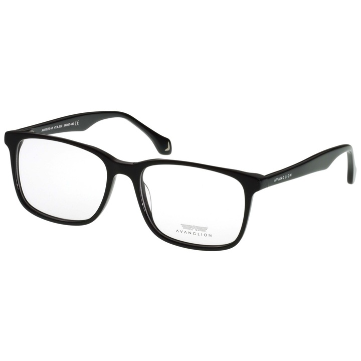 Рамки за очила Мъжки Avanglion AVO3530-54-300, Черни, Правоъгълни, 54 mm