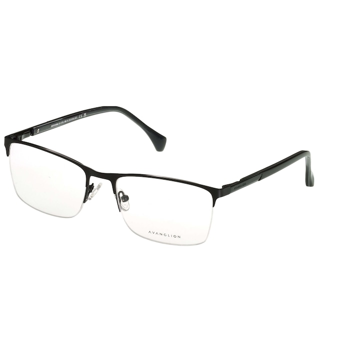 Рамки за очила Мъжки Avanglion AVO3590-55-40-11, Черни, Правоъгълни, 55 mm