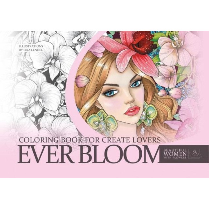 Kifestőkönyv, Fresh, női portrék, A4