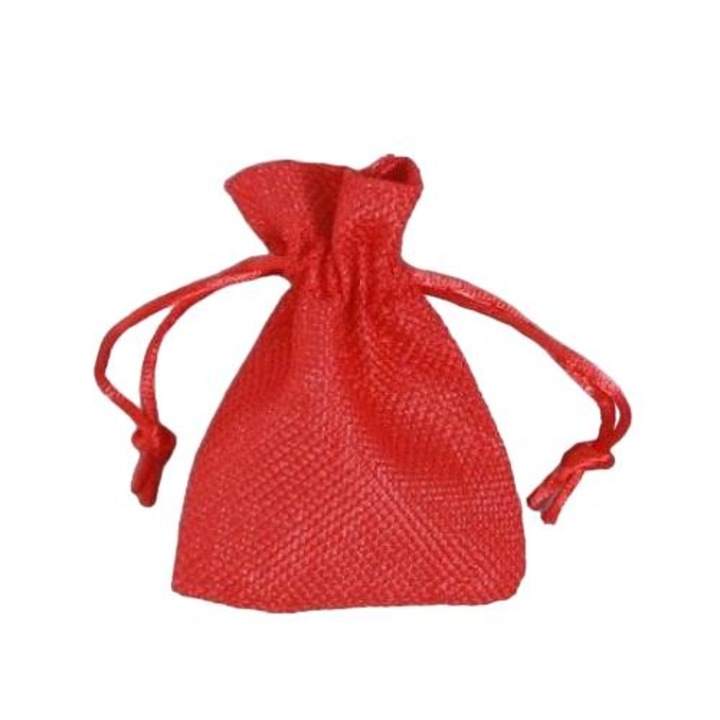 Set 6 saculeti, PENWORD, Iuta, 7x10cm, Rosu