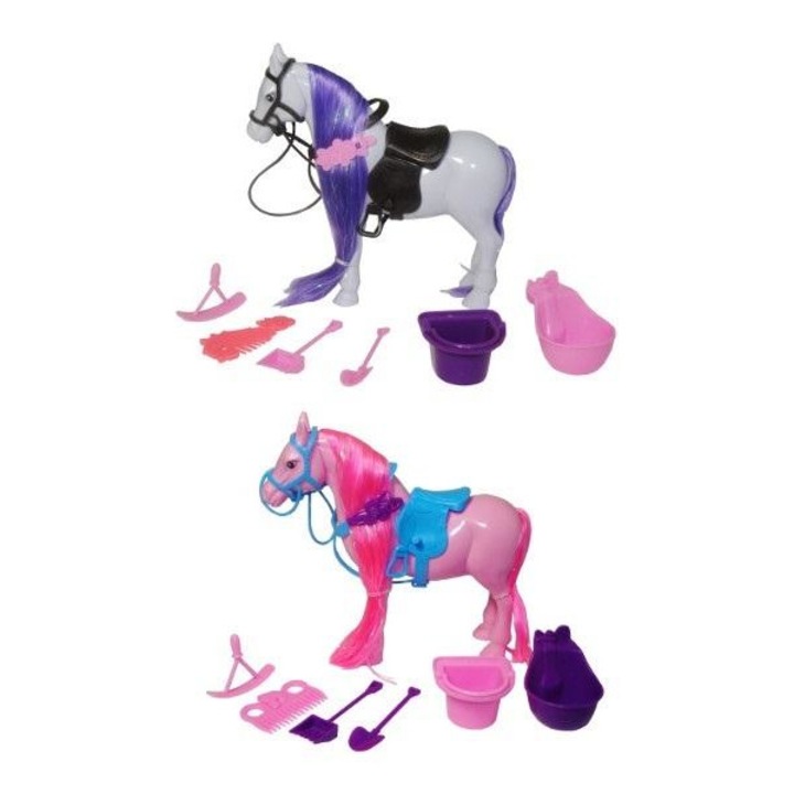 Cal pentru papusi, Swede, Plastic, Roz