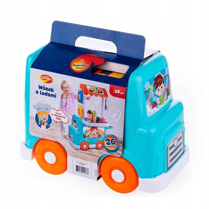 Carucior cu inghetata, Dumel, Plastic, 18m+, Multicolor