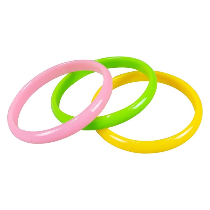 Neon karkötő szett, 3db, Arpex, többszínű, univerzális méret, 7cm átmérő