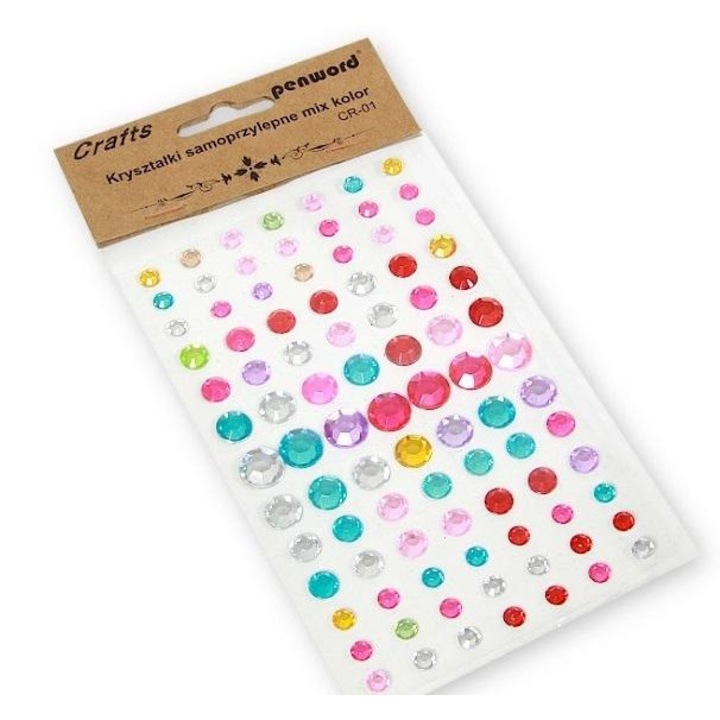 Комплект самозалепващи се кристали, Penword, Multicolor