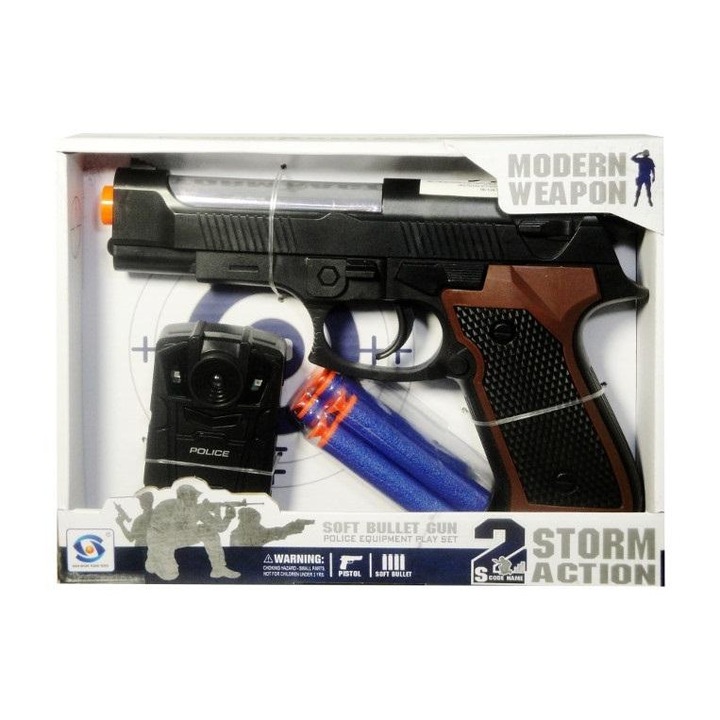 Детски Пистолет с аксесоари, SWEDE 6+, Многоцветен