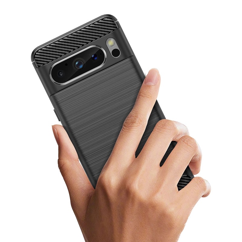 Carcasa Flexible Carbon compatibila cu Google Pixel 8 Pro Black