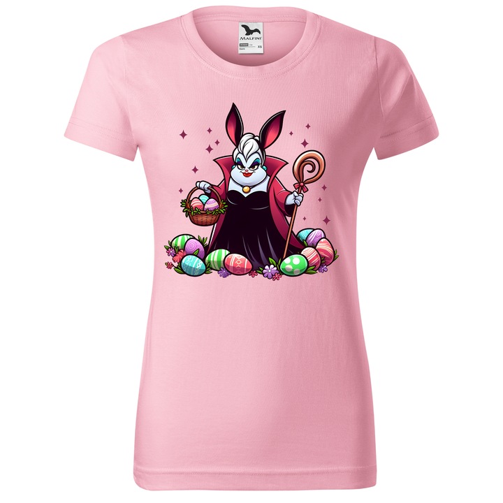 Tricou Paste, Personalizat Disney- Ursula, Bumbac 100%, Pentru Copii, Roz, 12 ani, 158 cm