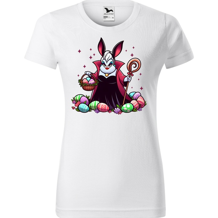 Tricou Paste, Personalizat Disney- Ursula, Bumbac 100%, Pentru Copii, Alb, 12 ani, 158 cm