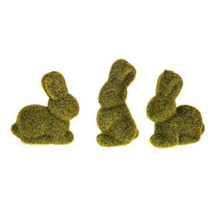 Set 3 decoratiuni, Brewis, Catifea, Verde