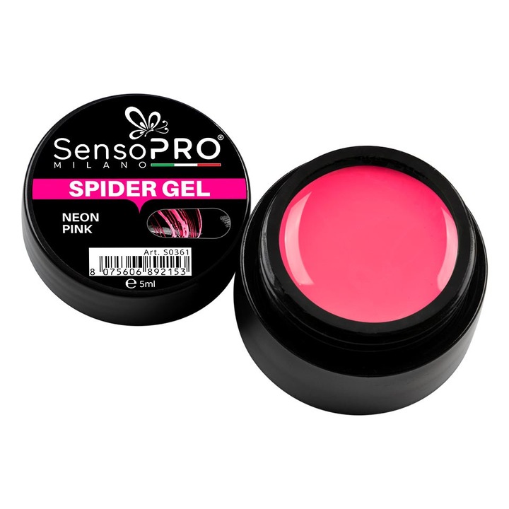 Gel Spider SensoPRO Neon Pink, 5 ml