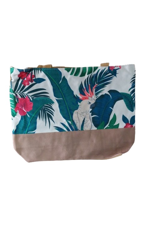 Strandtáska, tarka, pamut, 30x40 cm