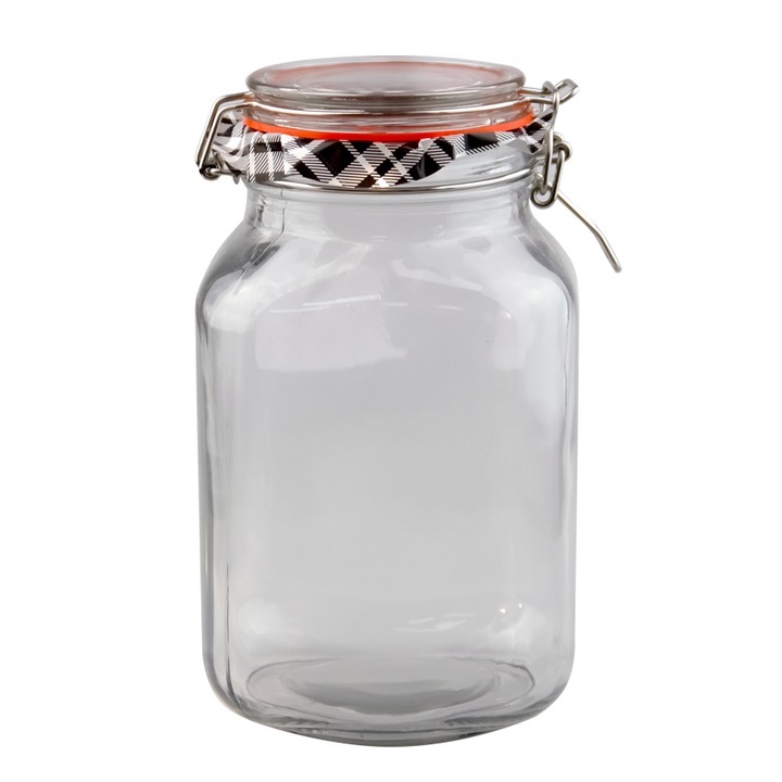 Буркан HORECANO, Квадратен, 2L, с клипс