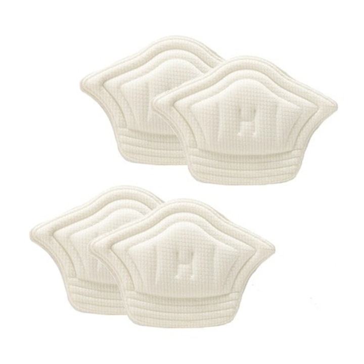 Set 4 bucati protectii calcai pentru pantofi, adidasi, 5mm grosime, marime universala, Alb, Dactylion®