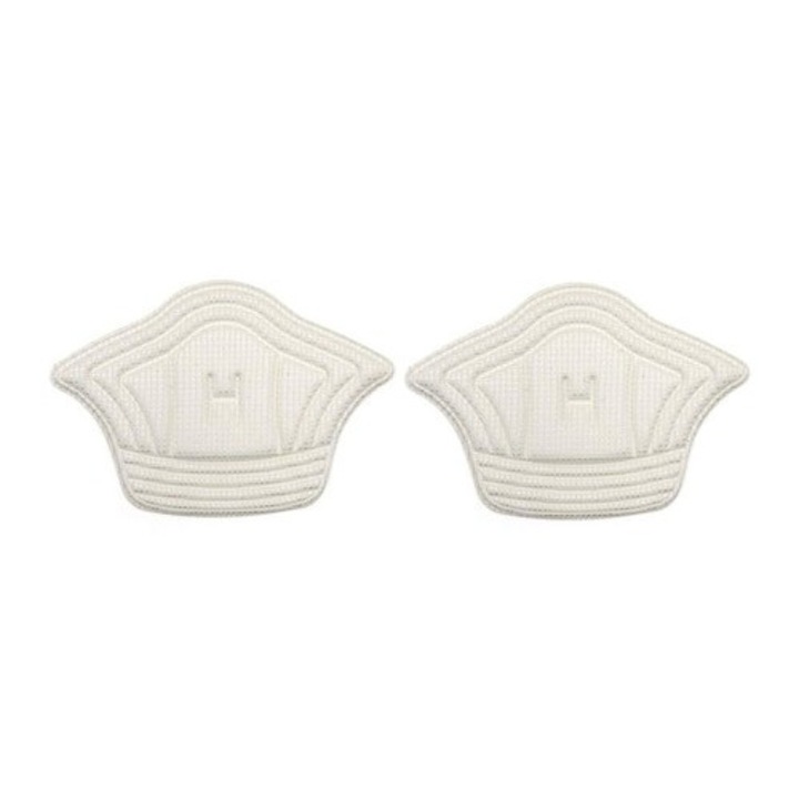 Set 2 bucati protectii calcai pentru pantofi, adidasi, 5mm grosime, marime universala, Alb, Dactylion®