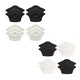 Set 16 bucati protectii calcai pentru adidasi, pantofi, 5mm grosime, marime universala, negru/alb, Dactylion®