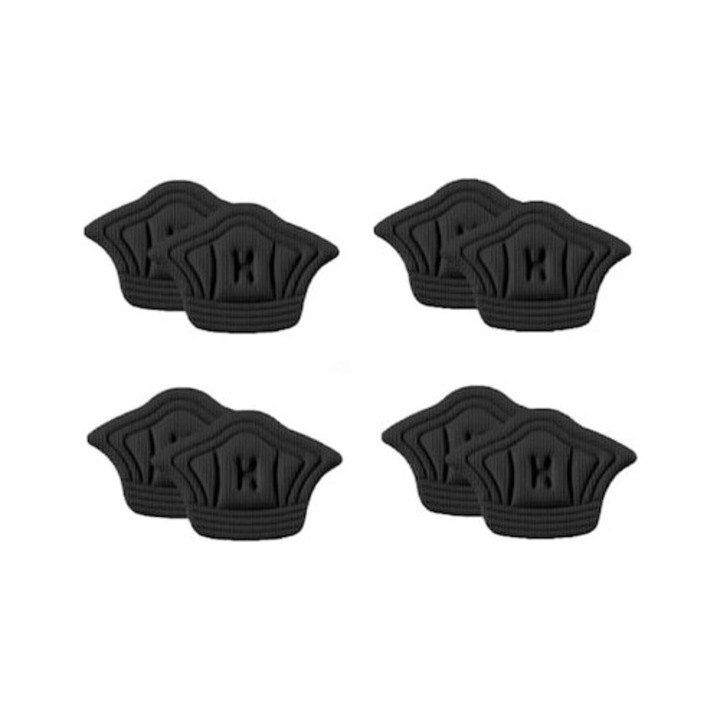 Set 8 bucati protectii calcai pentru adidasi, pantofi, 5mm grosime, marime universala, negru, Dactylion®