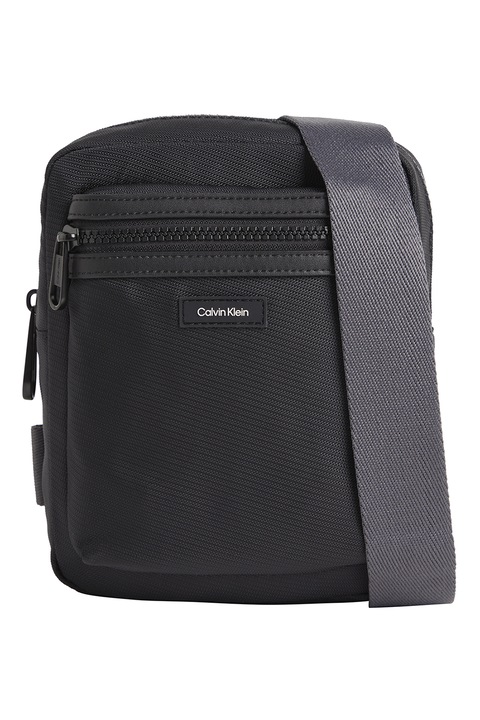CALVIN KLEIN, Crossbody táska állítható pánttal, Fekete