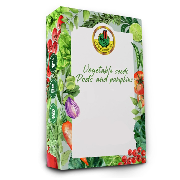 Set de seminte legume, fasole boabe, fasole, fasole verde, dovleac, dovlecel mix 7 pliculete