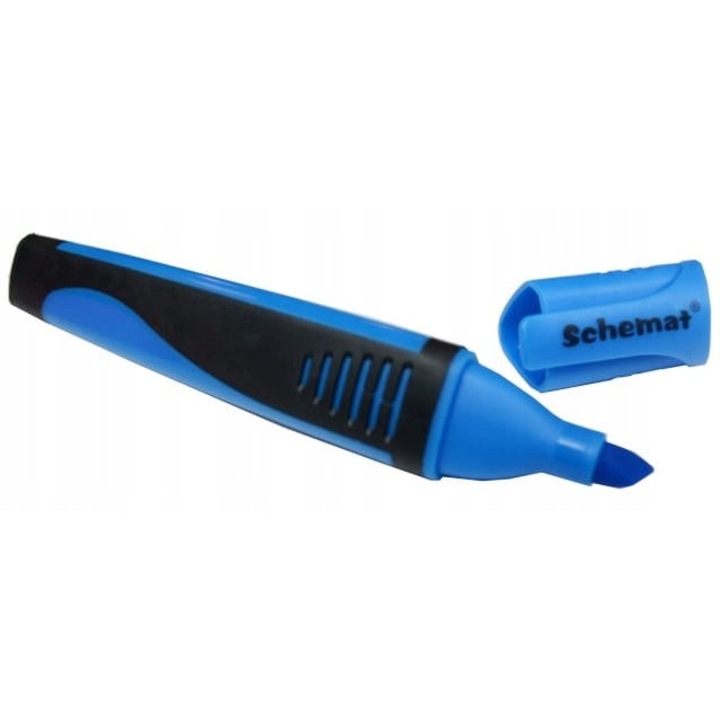 Kiemelő, mélykék, ferde hegy