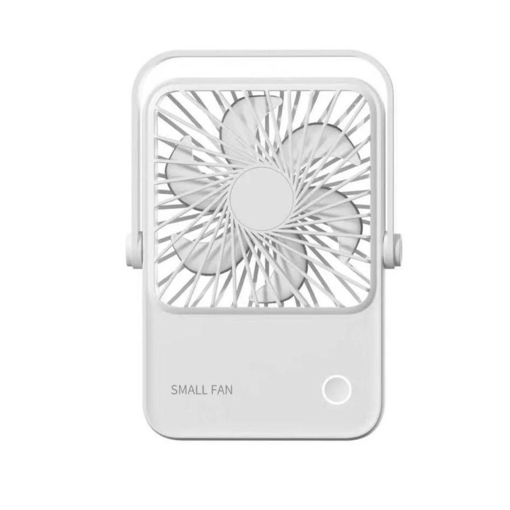 Ventilator portabil pentru birou, 3 W, acumulator 1200mAh, reincarcabil USB