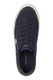 Tommy Hilfiger, Pantofi sport din in cu aplicatie logo, Bleumarin, 39