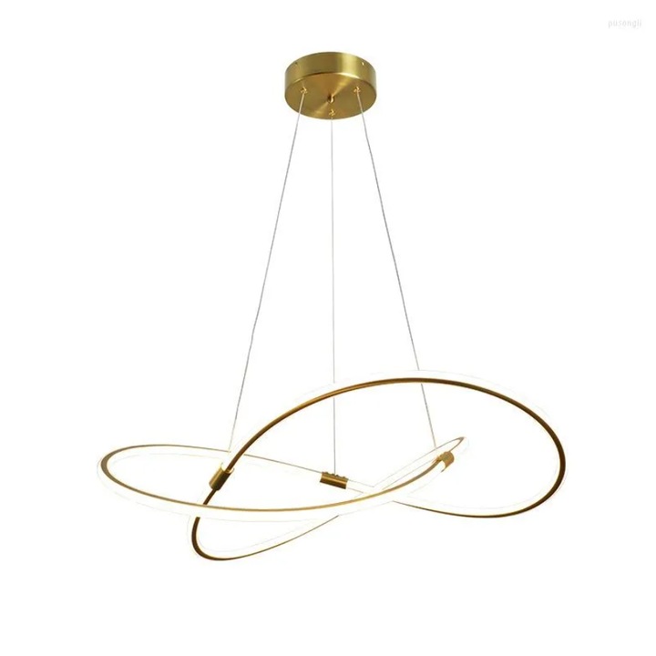 Candelabru echipat cu LED, 63W, tricolor (2700K, 4000K, 6500K), corp din acryl, diametru 80cm, Ellipse