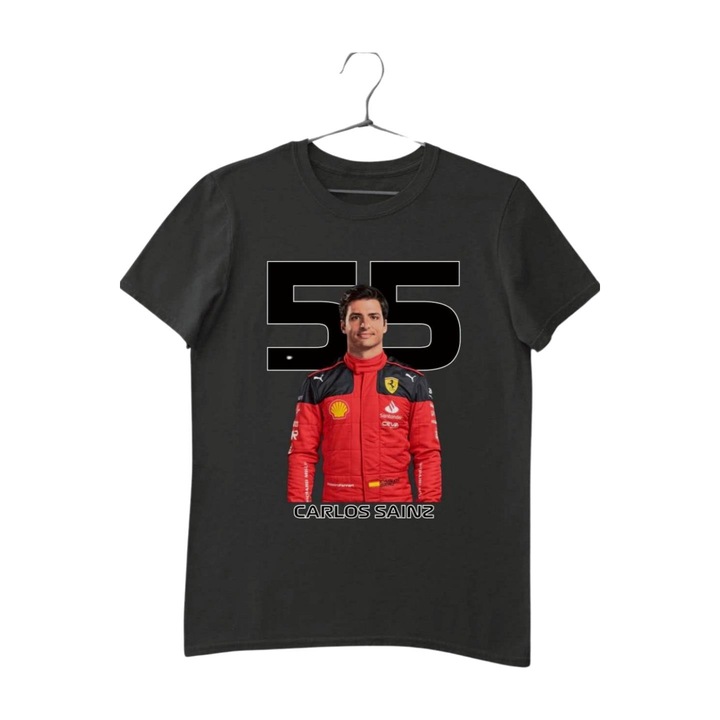 Carlos Sainz Formula 1 2024 gyerek póló, Fekete