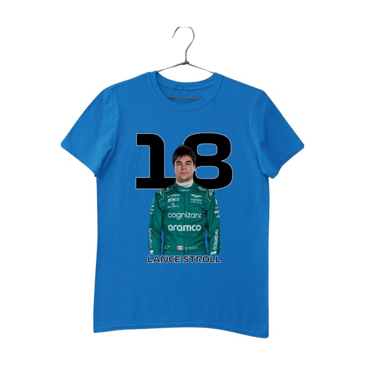 Tricou copii, Pólóügynökség, Lance Stroll Formula 1 2024, albastru regal, L