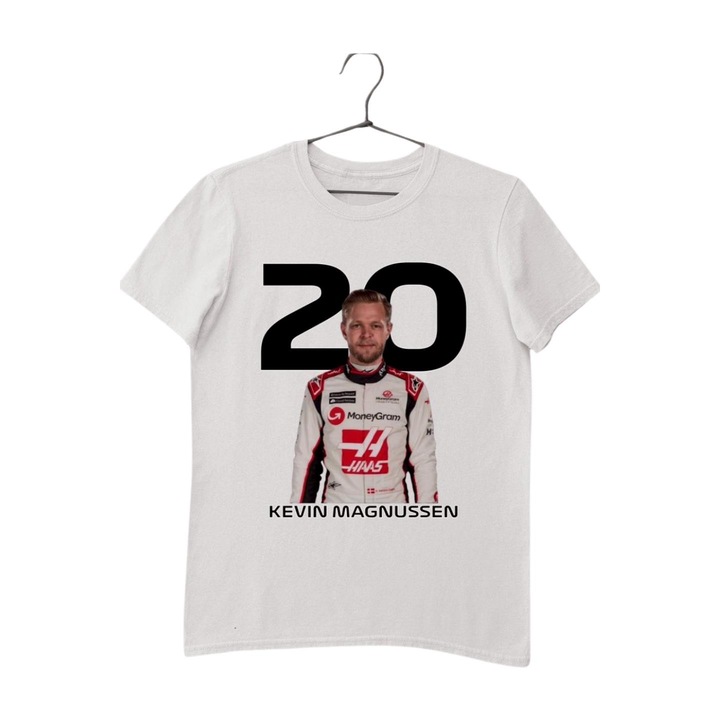 Kevin Magnussen Formula 1 2024 gyerek póló, Fehér