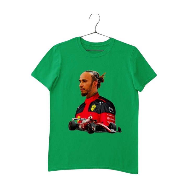 Tricou copii, Pólóügynökség, Lewis Hamilton Ferrari, verde, M