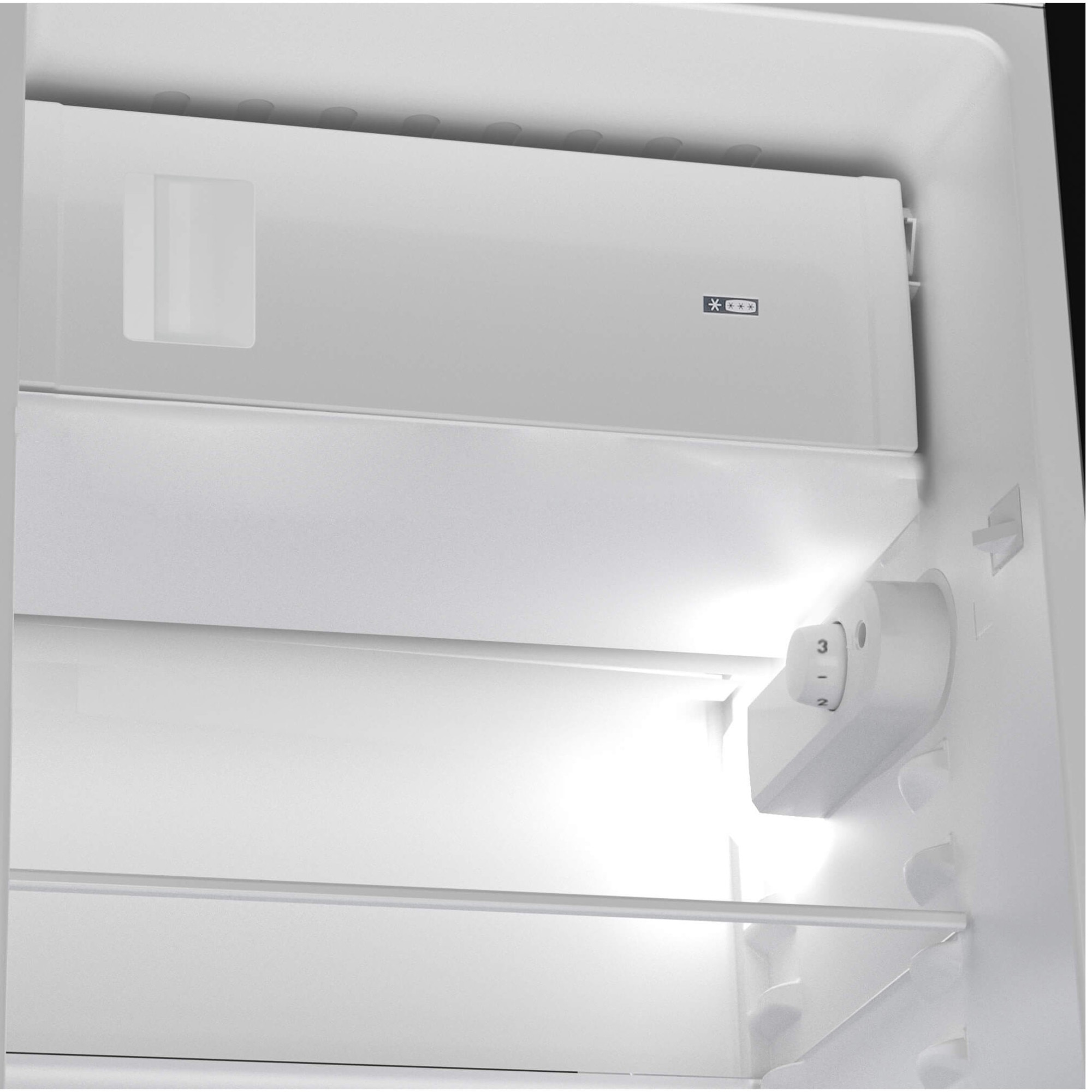 Frigider incorporabil Beko B1754N, 110 l, Clasa E, Rafturi ajustabile, Termostat reglabil, XXL Bottle holder, Cutie legume si fructe, Congelator, H 86,6 cm