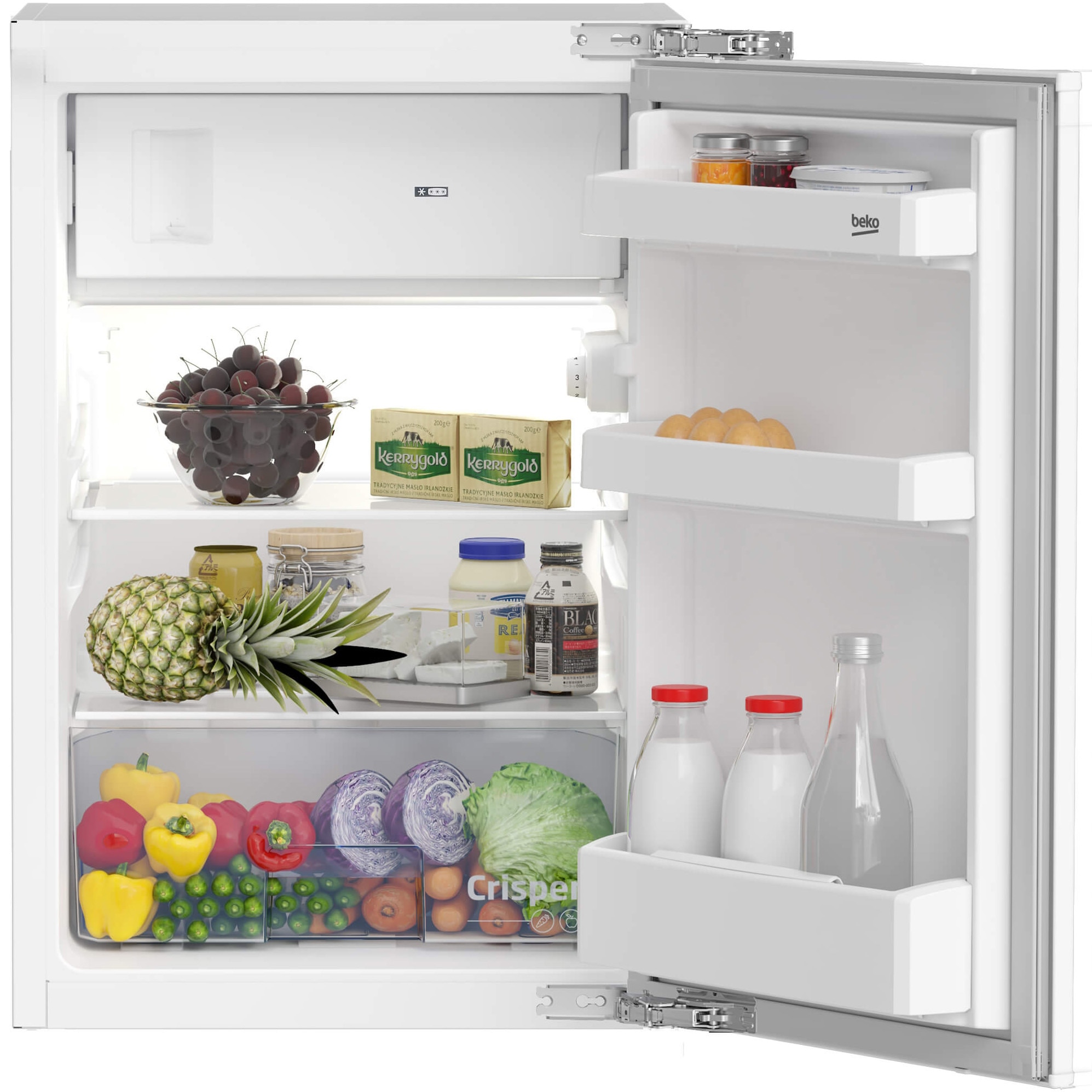 Frigider incorporabil Beko B1754N, 110 l, Clasa E, Rafturi ajustabile ...