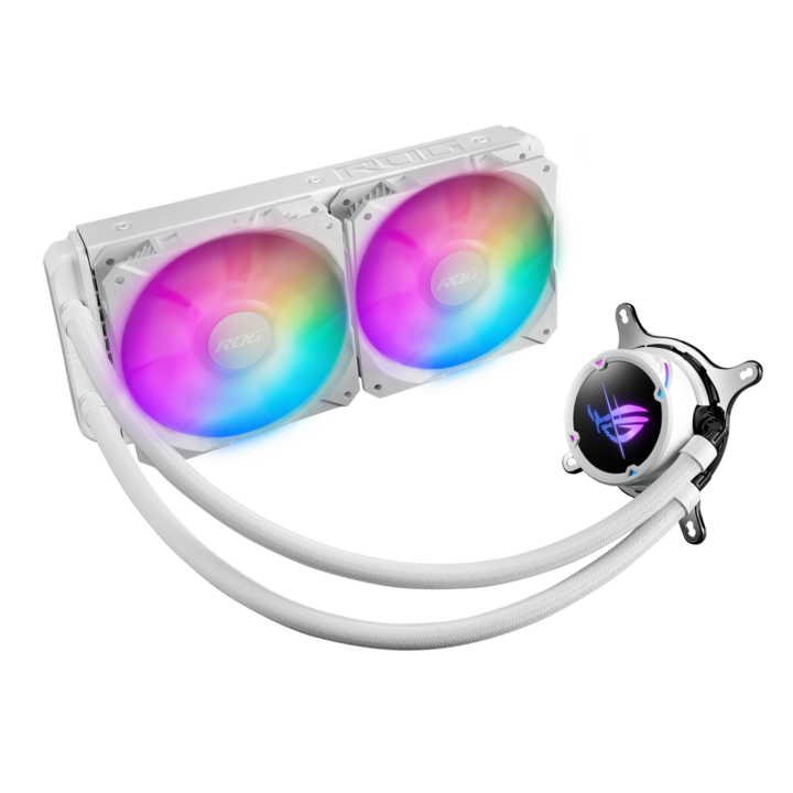 Процесорен охладител ASUS ROG STRIX LC II 240 ARGB, водно охлаждане, бял