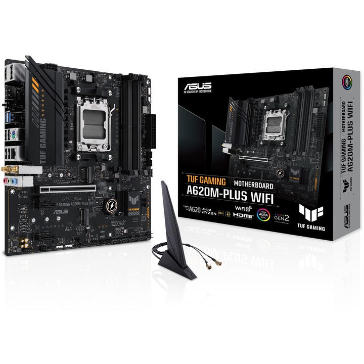 Дънна платка ASUS TUF GAMING A620M PLUS WIFI, Socket AM5