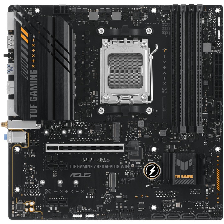 Дънна платка ASUS TUF GAMING A620M PLUS WIFI, Socket AM5