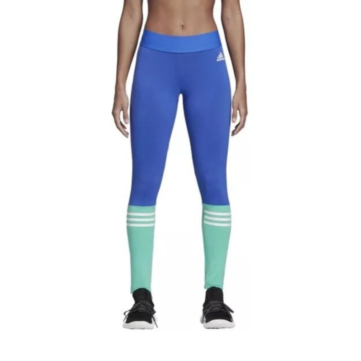 Adidas SPORT ID női harisnyanadrág, kék/zöld, M