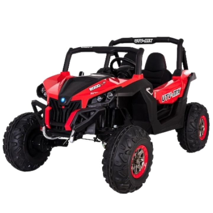 Masinuta electrica pentru copii cu 2 locuri, UTV BUGGY, 4X4, 12V10AH, roti EVA, Rosu
