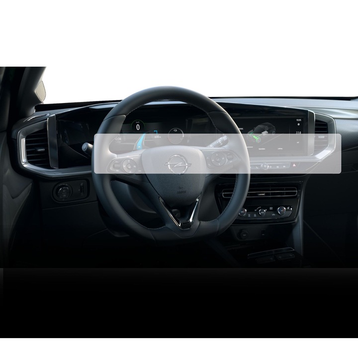 Folie Protectie Display Navigatie si Ceasuri, Duragon, Opel Mokka-e 2020+, silicon Mat, Anti-zgarieturi, Anti-amprenta, Anti-reflex, Regenerabila, Flexibila, Anti-Shock, Kit instalare