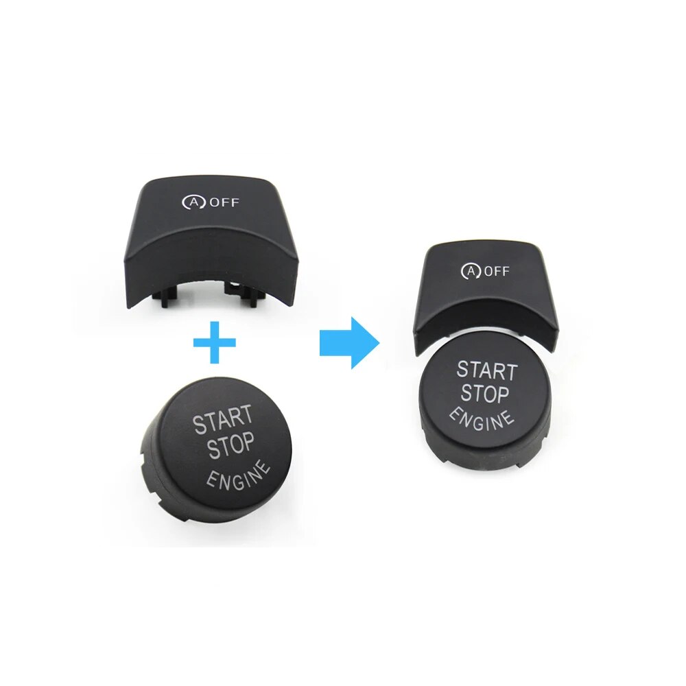 Set 2 Butoane Start Stop si OFF Dedicat BMW Seria 1 2 3 4 M1 M2 M3 M4 ...