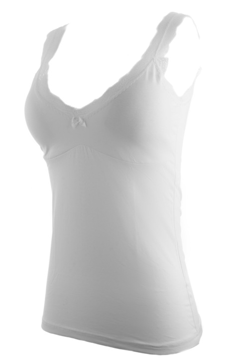 Дамски потник 3150 с push up, OTS, Бял