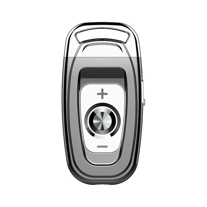 Шпионски рекордер под формата на ключ за кола, IMODIX, 16 GB вътрешна памет, MP3 плейър, шумопотискане, Li-Ion батерия, слушалки включени в пакета, черни