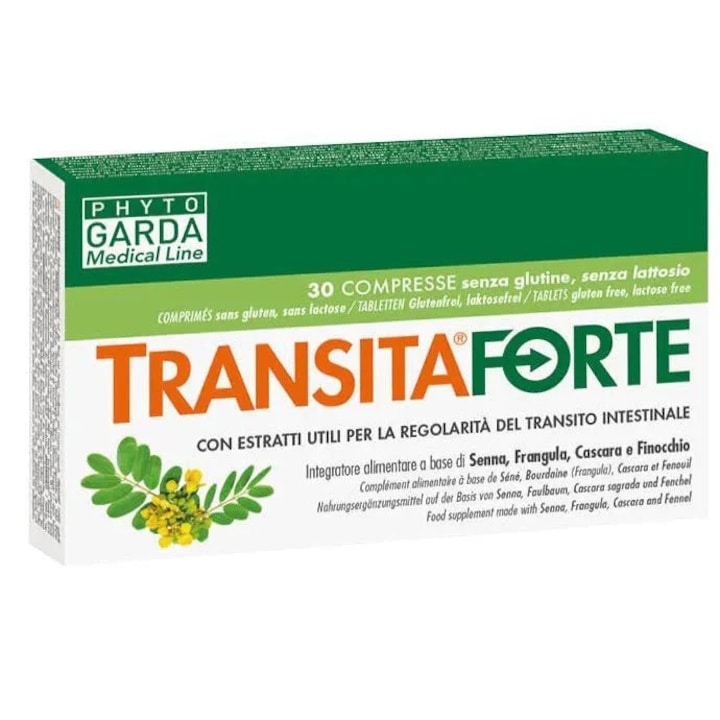 Laxativ fara lactoza si gluten, Transita Forte, 30 comprimate, Phyto Garda