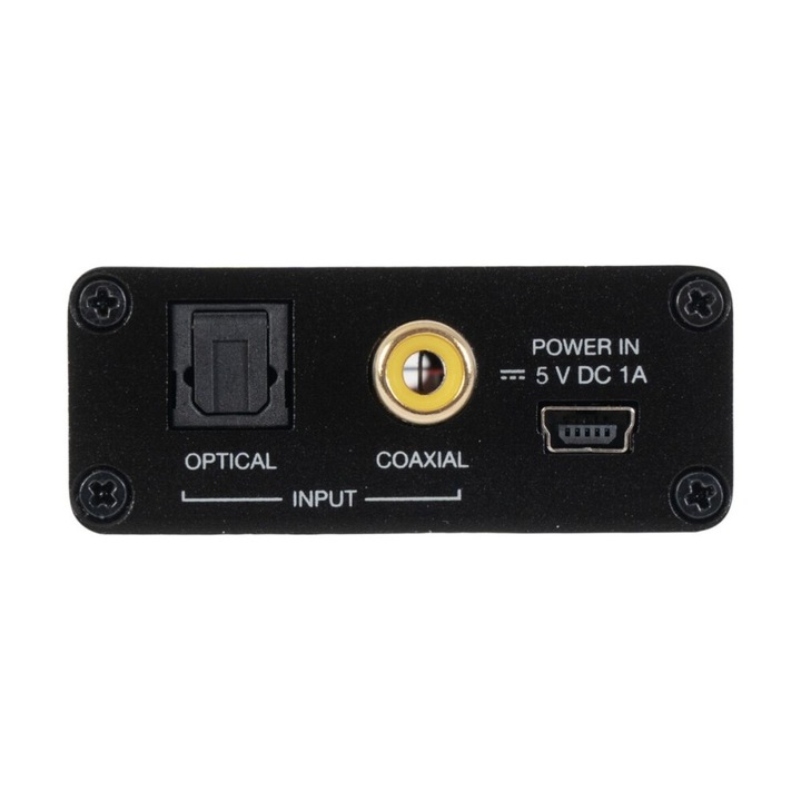 Fonestar FO-41DAH audio adapter, 24 bites, fekete, 5,4x7,3x2,1 cm