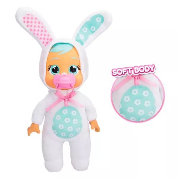 Cry Babies: Tiny Cuddles nyuszi baba - fehér