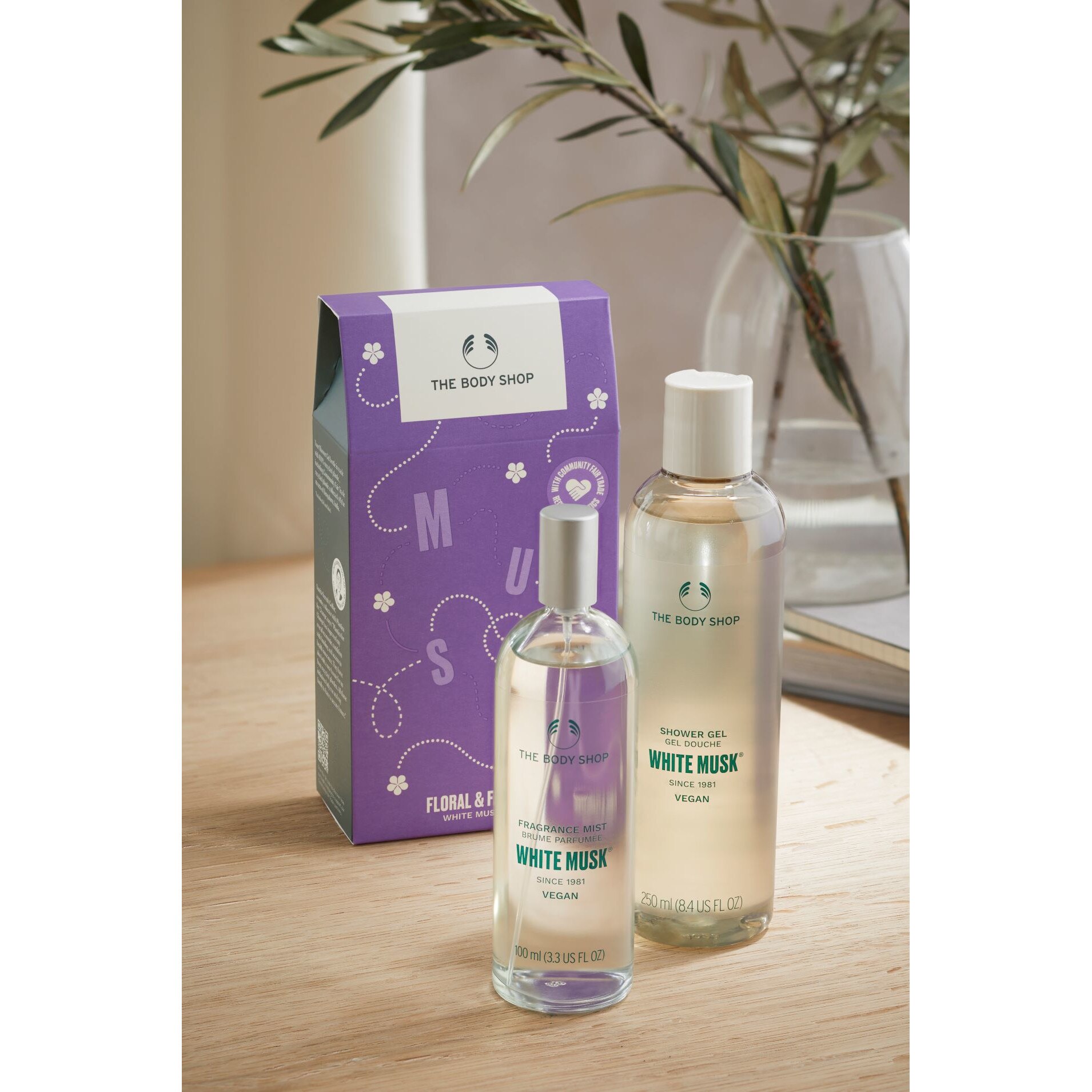 Set Floral & Fearless White Musk® Duo, Gel pentru dus White Musk® 250ml