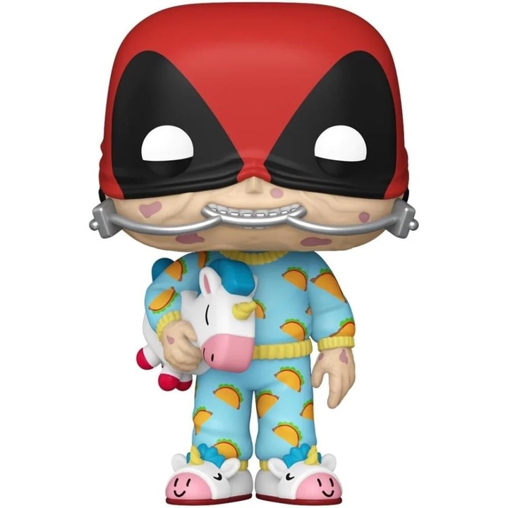 Figura Funko POP Marvel, Deadpool, Sleepover, 10 cm